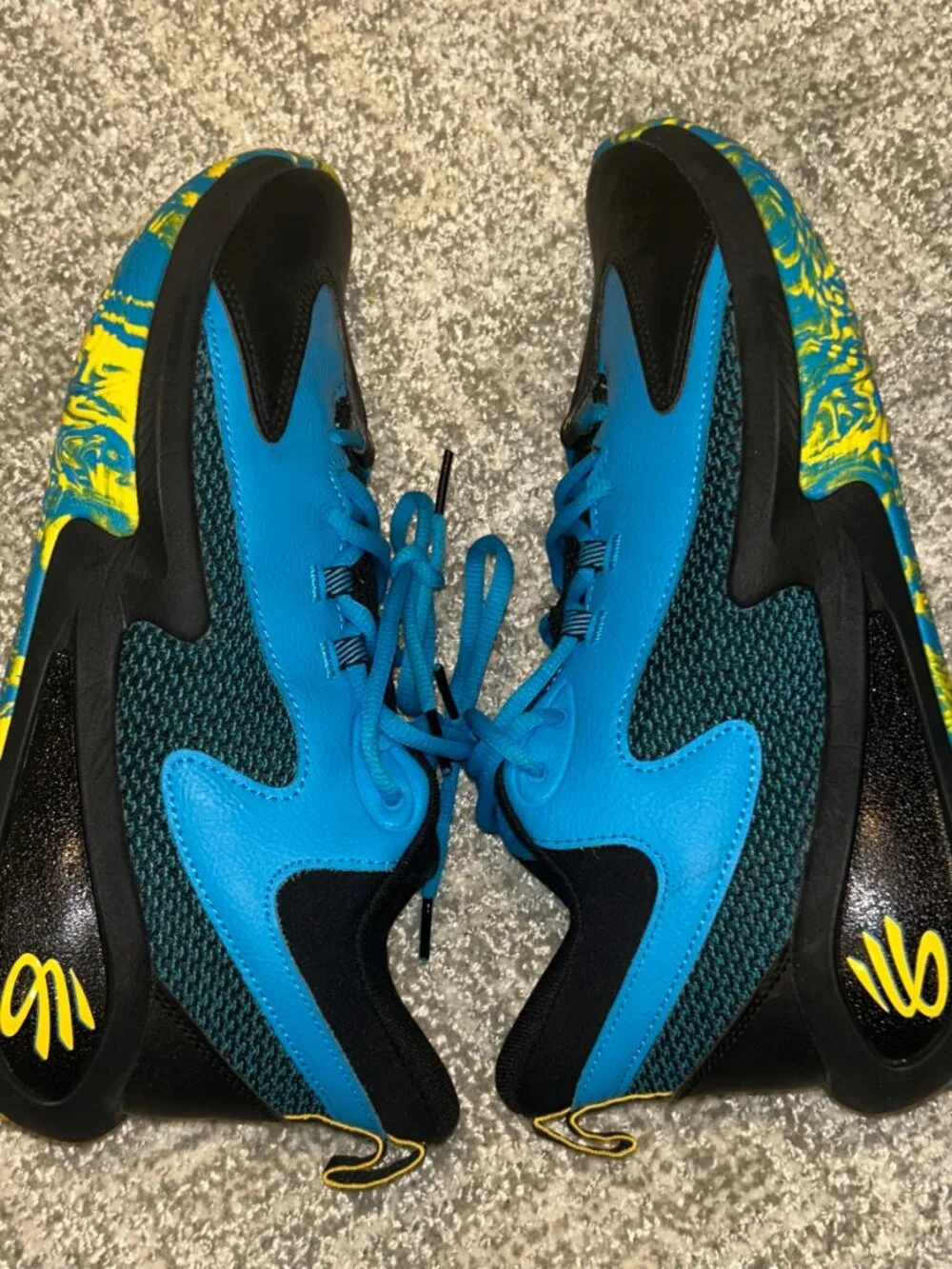 Under Armour Curry 3Z 25 Shoes Mens Size 10.5 Blue Black Basketball